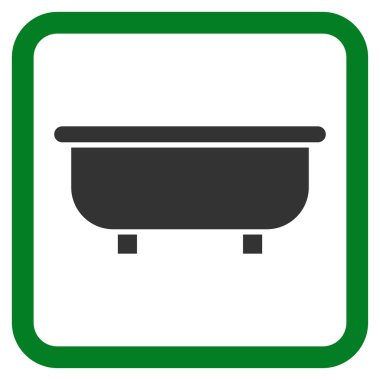 Küvet Düz Vektör Simgesi