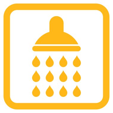 Duş düz vektör simgesi