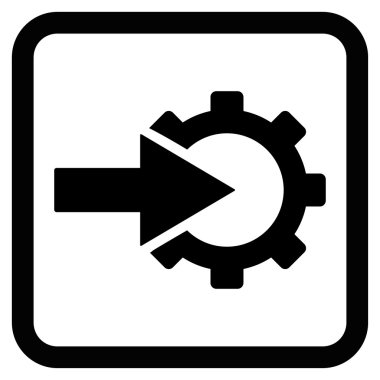 COG Tümleştirme düz vektör simgesi