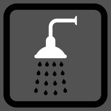 Duş düz vektör simgesi