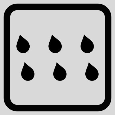 Damla düz vektör simgesi