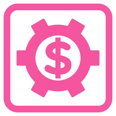 Mali Ayarlar düz vektör simgesi