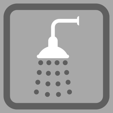 Duş düz vektör simgesi