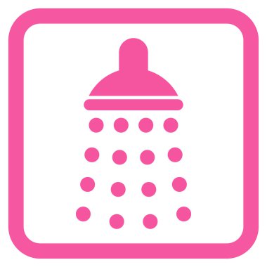 Duş düz vektör simgesi