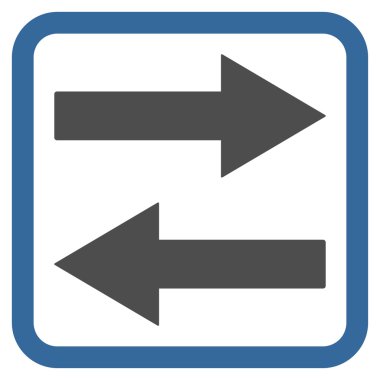 Yatay Çevir okları vektör simge düz