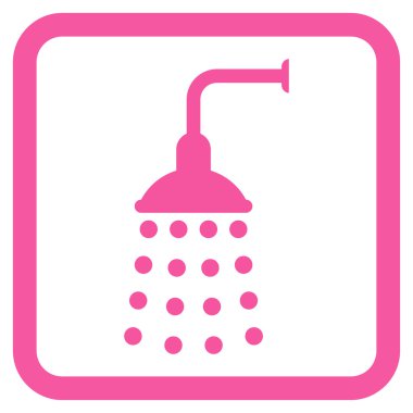 Duş düz vektör simgesi