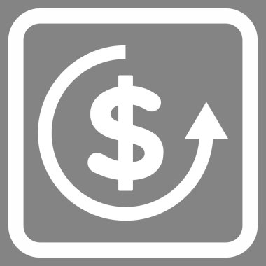 Düz vektör simge iade