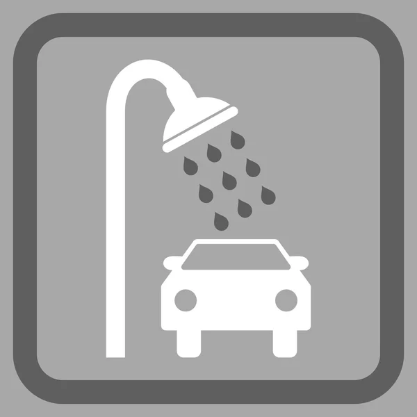 Icono de vector plano de ducha de coche — Archivo Imágenes Vectoriales