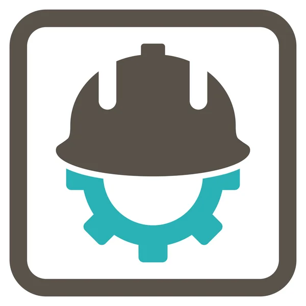 Векторная икона плоского шлема развития — стоковый вектор