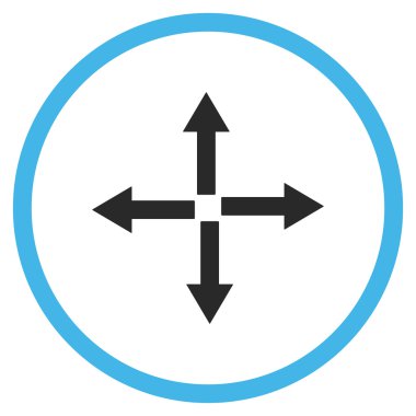 Oklar düz vektör simgesini genişletin