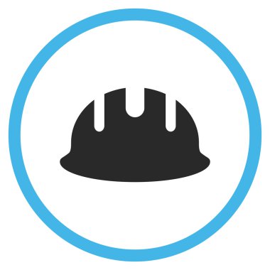 Oluşturucu işçisi düz vektör simgesi