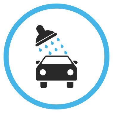 Araba Yıkama Düz Vektör Simgesi