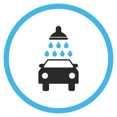 Araba Yıkama Düz Vektör Simgesi