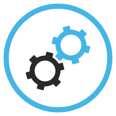 dişliler düz vektör simgesi