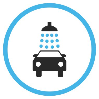 Araba Yıkama Düz Vektör Simgesi