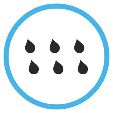 Damla düz vektör simgesi