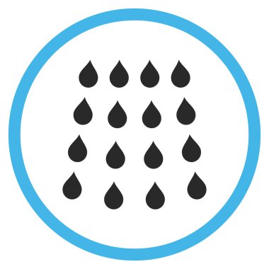 Damla düz vektör simgesi