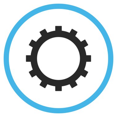 dişli düz vektör simgesi