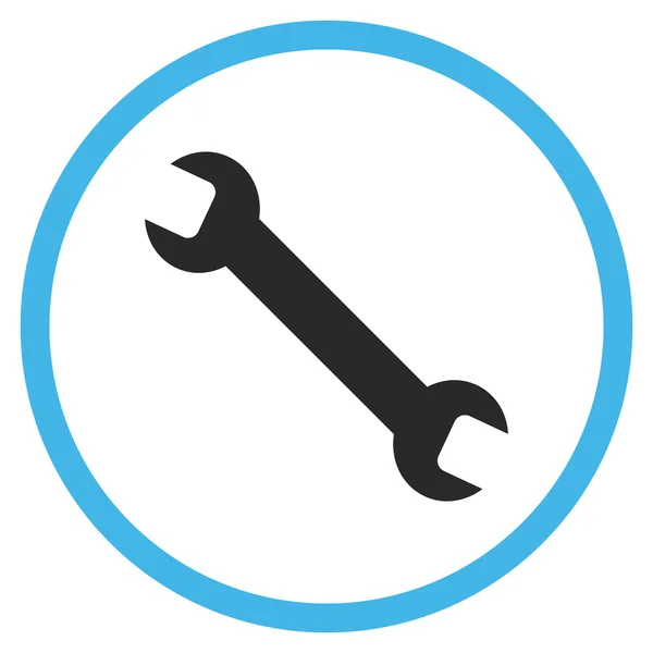 Wrench Flat Vector Icon — Stock Vector