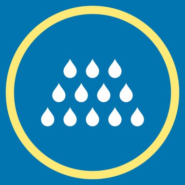 Damla düz vektör simgesi