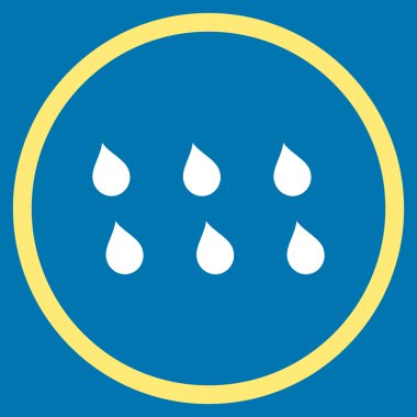 Damla düz vektör simgesi