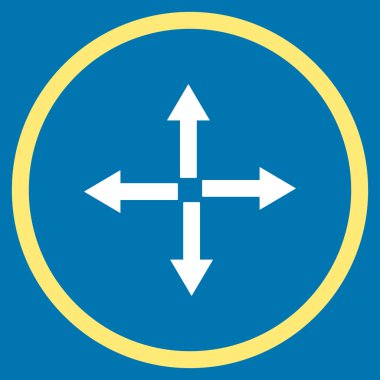 Oklar düz vektör simgesini genişletin