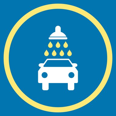 Araba Yıkama Düz Vektör Simgesi