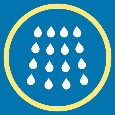 Damla düz vektör simgesi