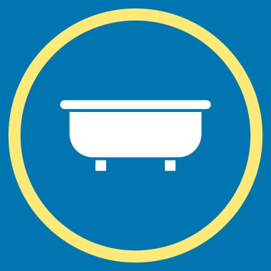 Küvet Düz Vektör Simgesi