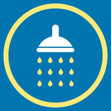 Duş düz vektör simgesi