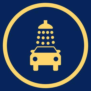 Araba Yıkama Düz Vektör Simgesi