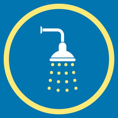 Duş düz vektör simgesi