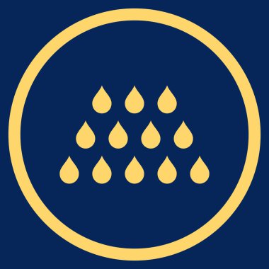 Damla düz vektör simgesi