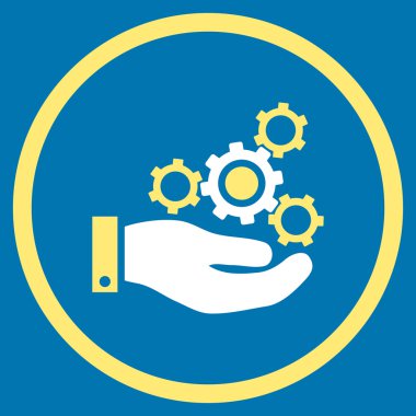 Mekanik Servisi düz vektör simgesi