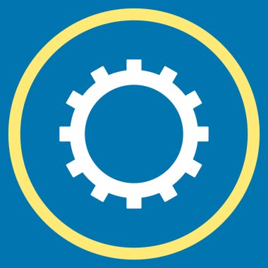 dişli düz vektör simgesi