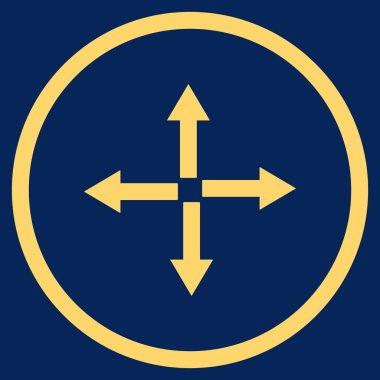 Oklar düz vektör simgesini genişletin