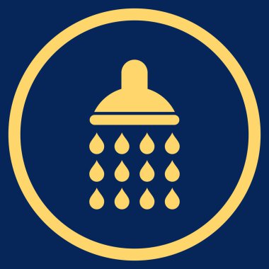 Duş düz vektör simgesi