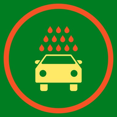 Araba Yıkama Düz Vektör Simgesi