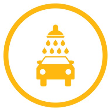 Araba Yıkama Düz Vektör Simgesi