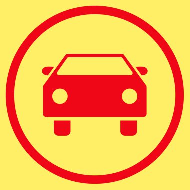 Otomobil Düz Vektör Simgesi