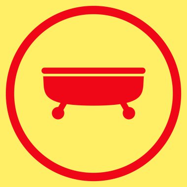 Küvet Düz Vektör Simgesi