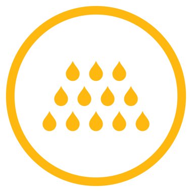 Damla düz vektör simgesi