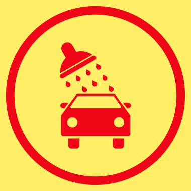 Araba Yıkama Düz Vektör Simgesi