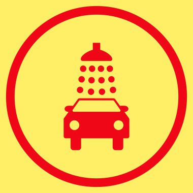 Araba Yıkama Düz Vektör Simgesi