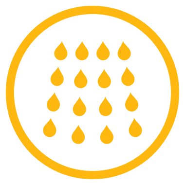 Damla düz vektör simgesi