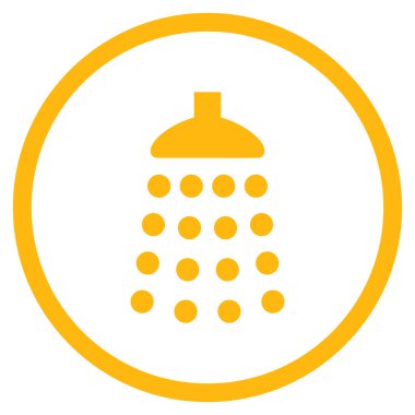 Duş düz vektör simgesi