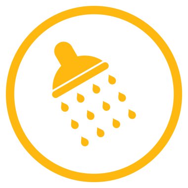 Duş düz vektör simgesi