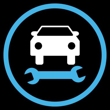 Araba tamir düz vektör simgesi