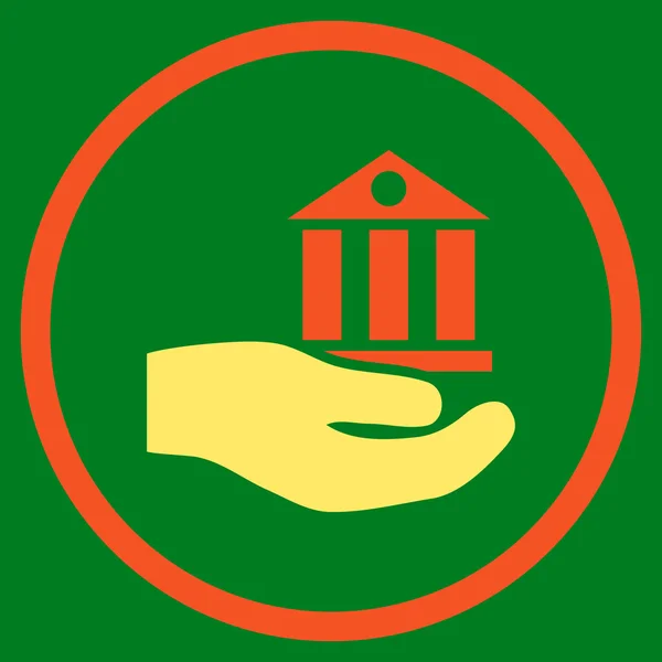 Bank Service Flat Vector Icon — Stockvector