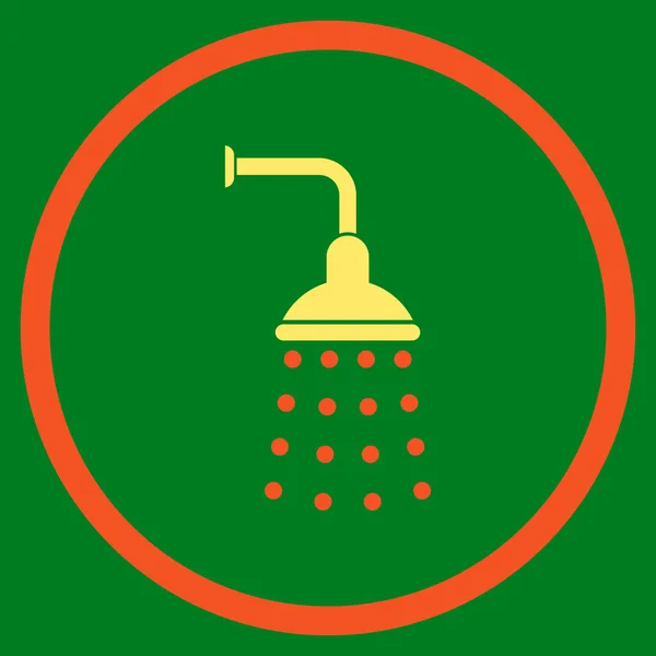 Shower Flat Vector Icon — Stock Vector